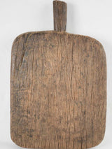 Vintage French basin-shaped wooden meat board