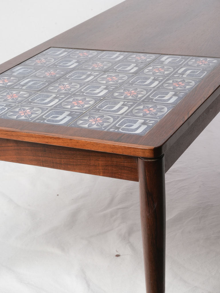 Retro ceramic-tiled Scandinavian table