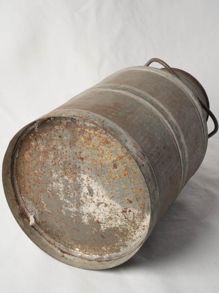 Textured vintage display milk churn