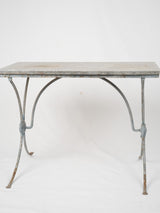 Vintage light grey rectangle bistro table