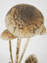 Classic metal mushroom family ornament
