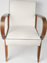 Elegant 1930s bouclé French armchair