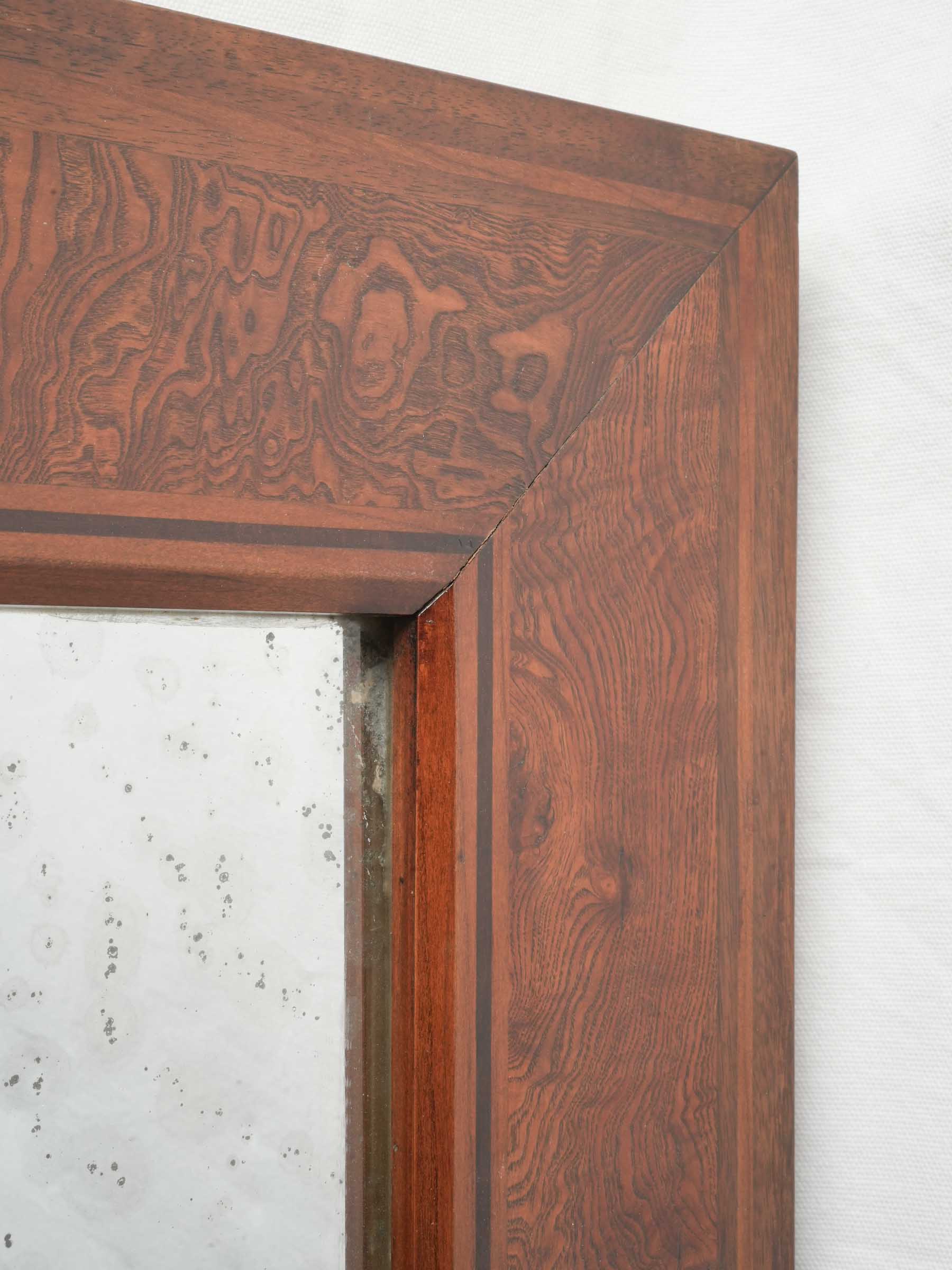 Softly mottled decorative antique mirror