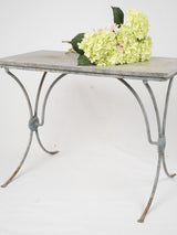 Neo-Classical grey-blue iron bistro table