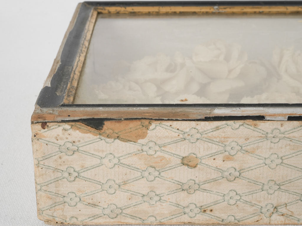 Original Faux Fabric Floral Christian Heirloom 