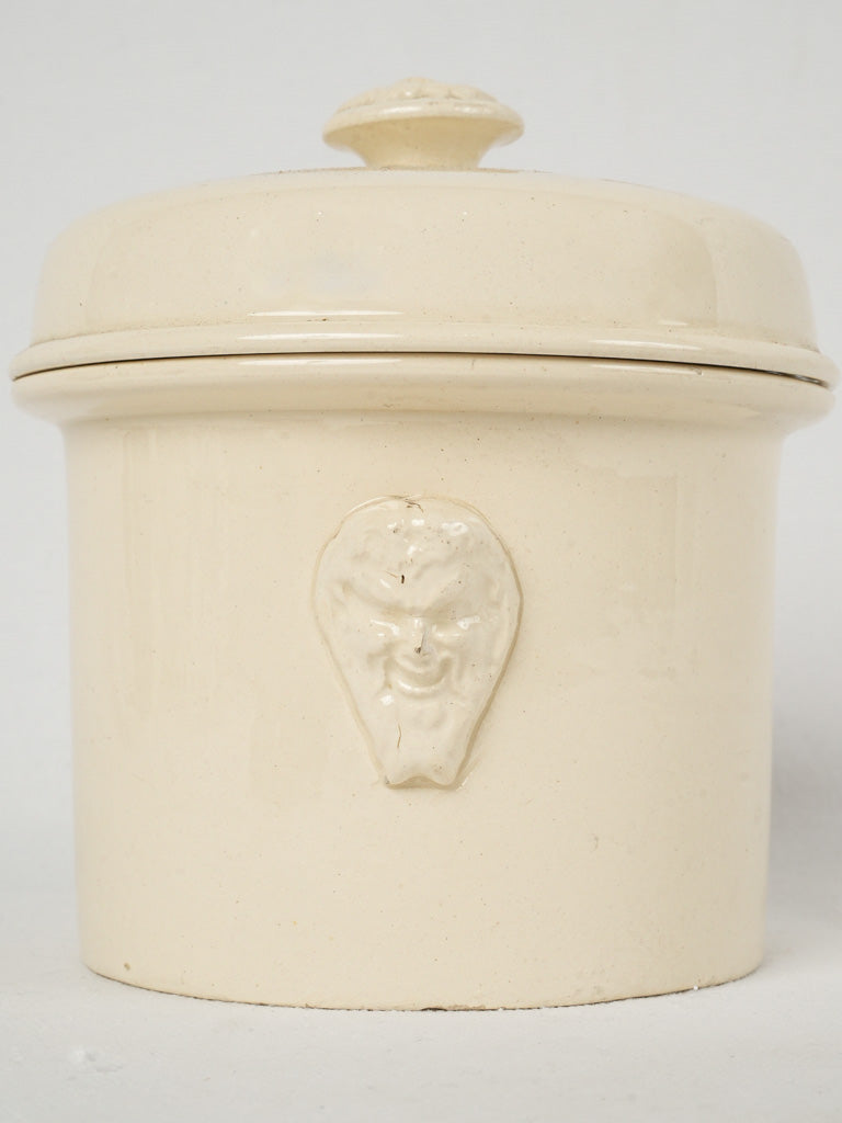 Pale yellow, Aptware-style, ceramic dish