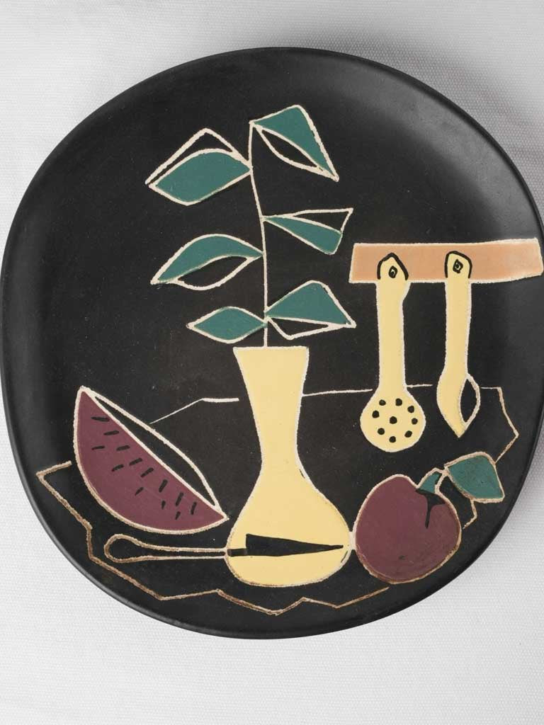 Retro Vallauris still-life kitchen plates