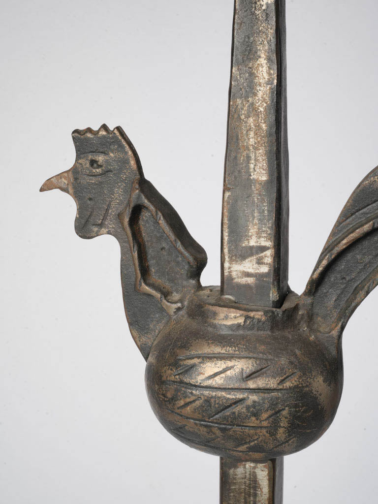 Handcrafted postwar decorative lamp