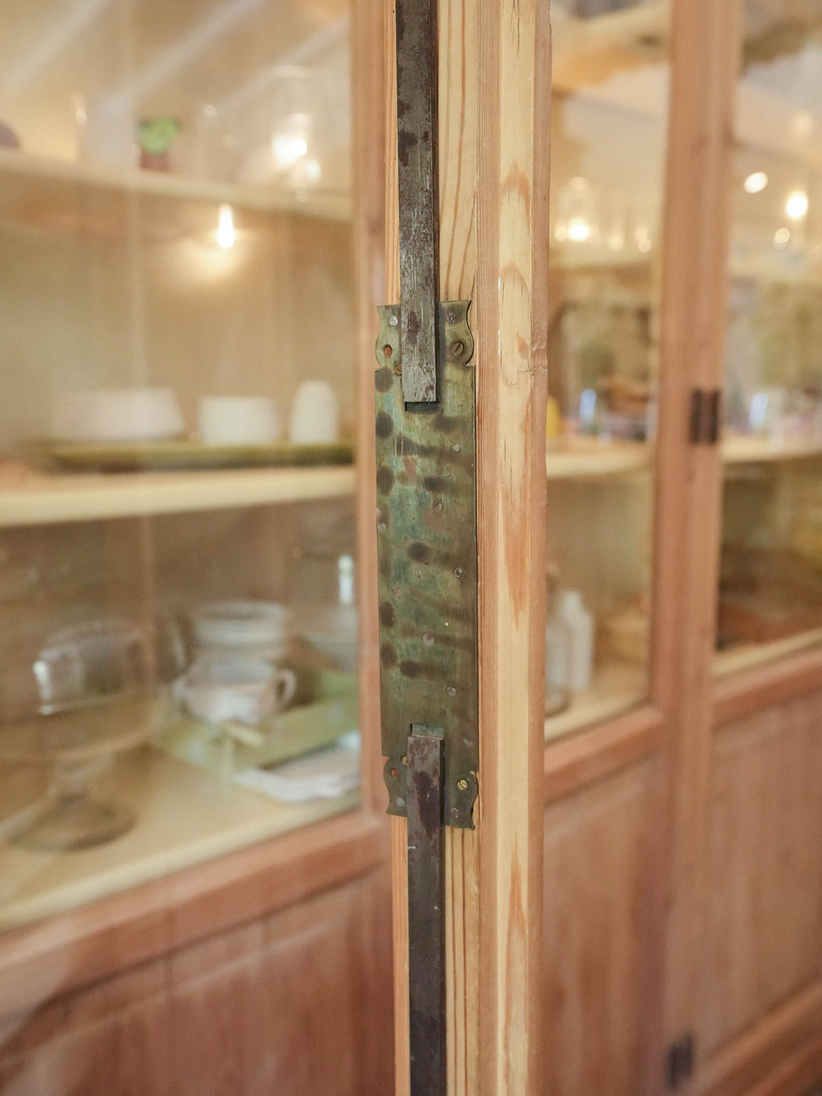 Large 19th century vitrine w/ 6 doors