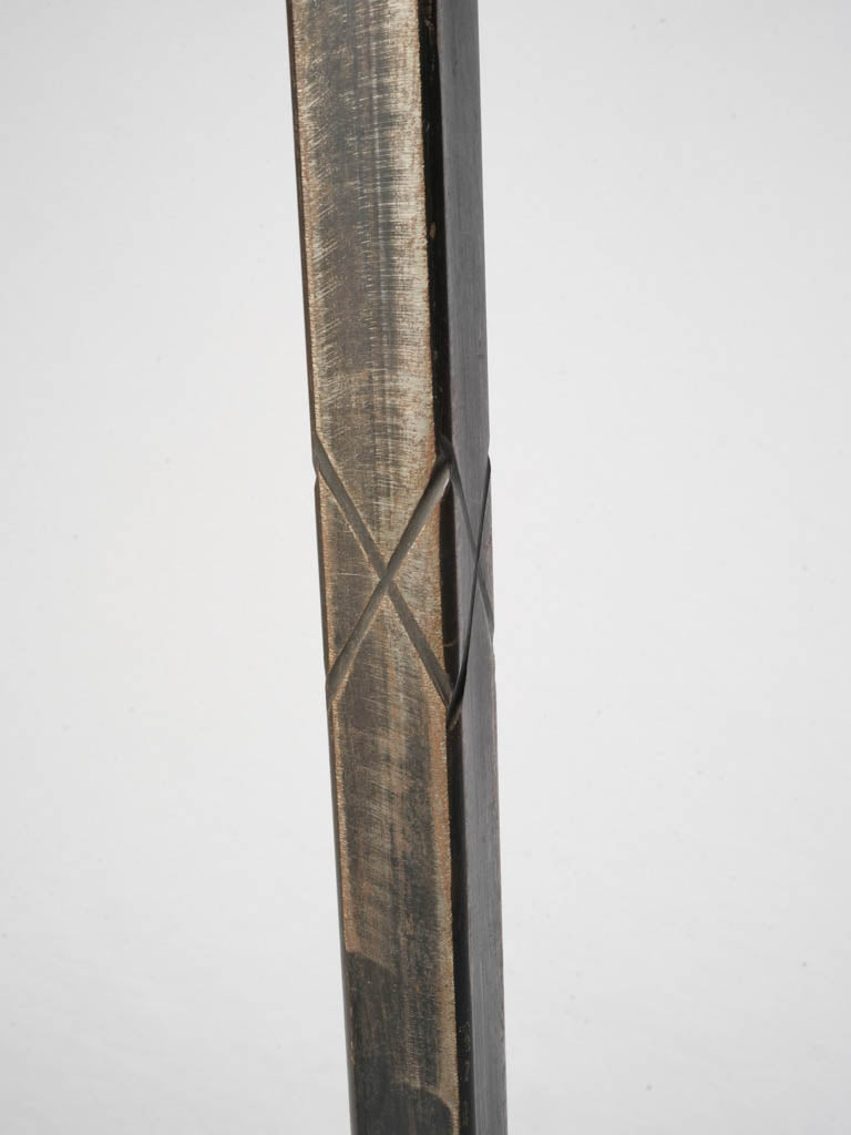 Oxidized rustic modernist lamp