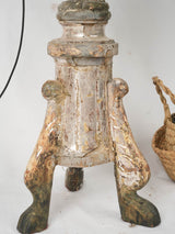 Decorative bougeoir silver lamp