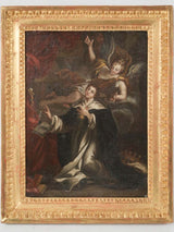 French Religious Oil-on-Canvas Painting