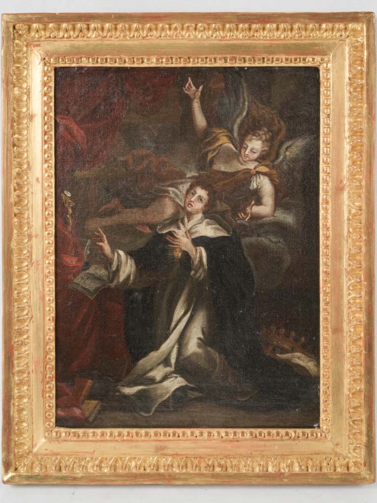 French Religious Oil-on-Canvas Painting