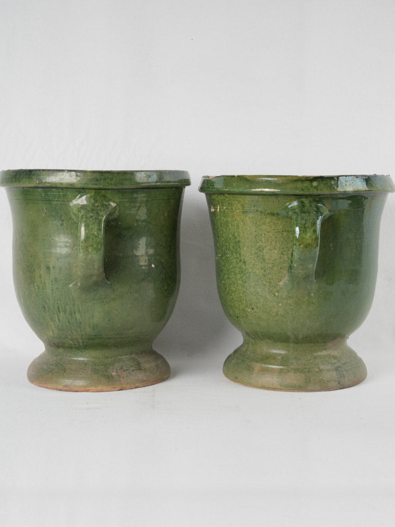 Aged Castelnaudary ceramic urn 