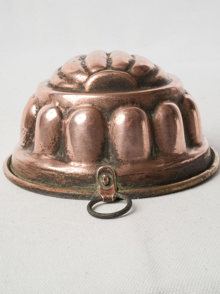 Refined traditional copper dessert mold  
