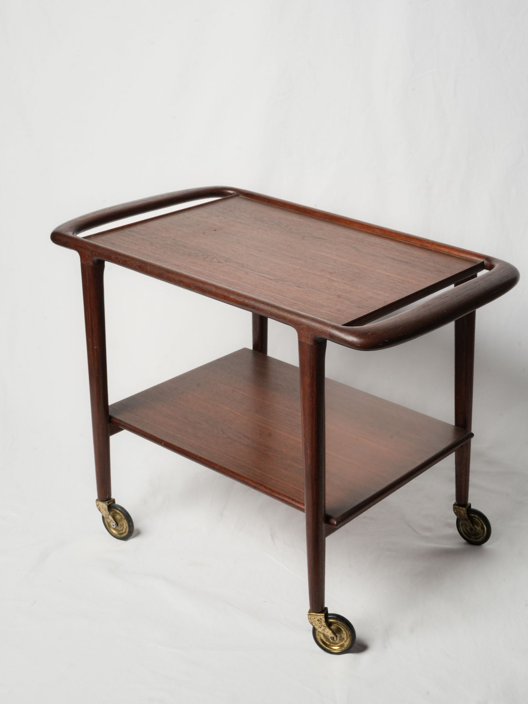 Refined mid-century rolling trolley  