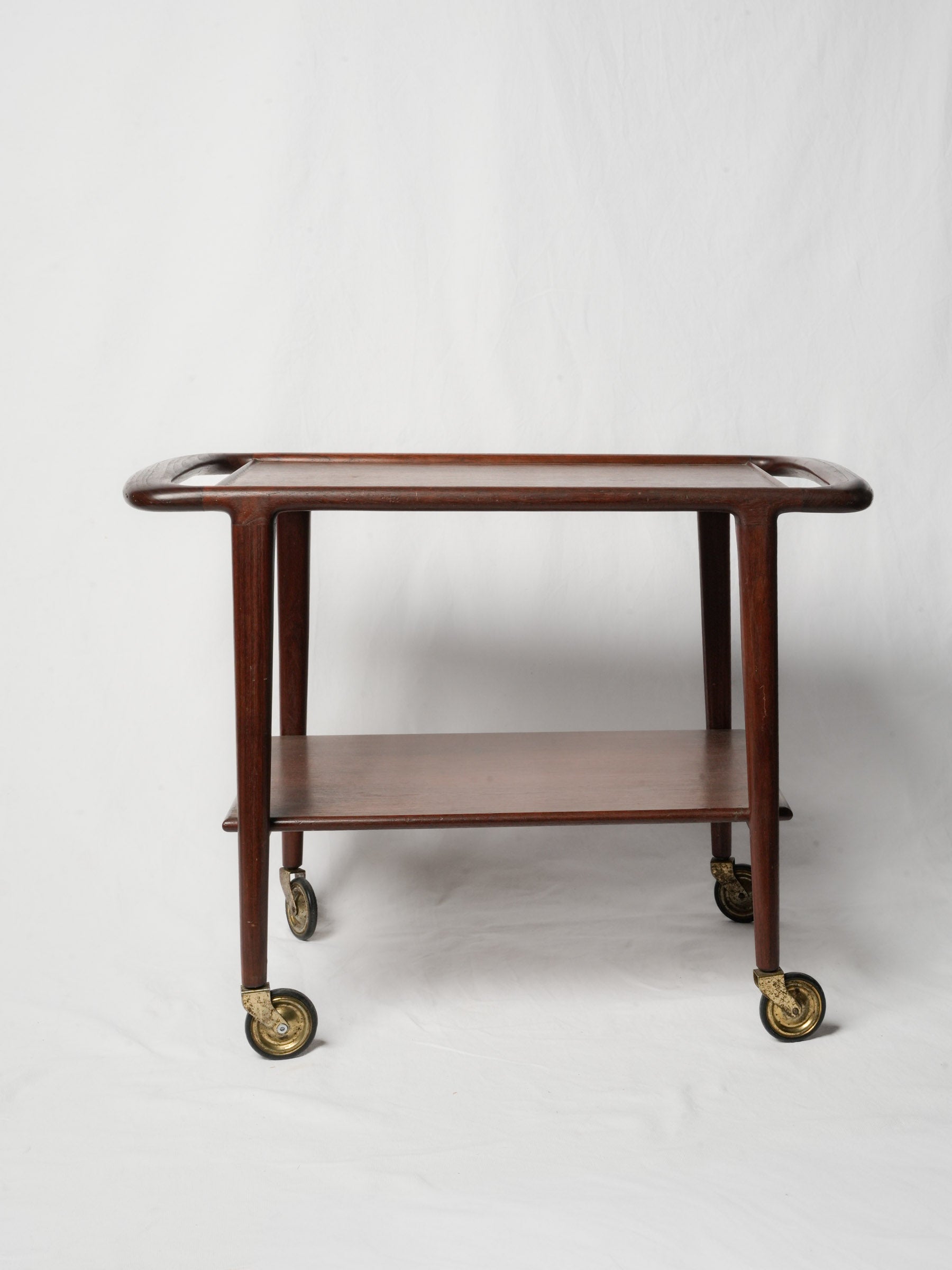 Sculptural Scandinavian side table  