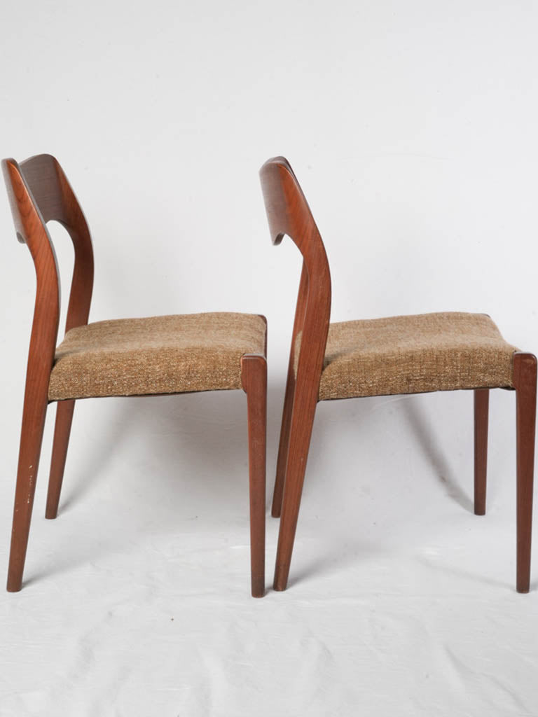 Rich grained teak chairs