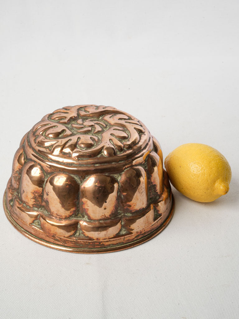 Elegant antique copper mold