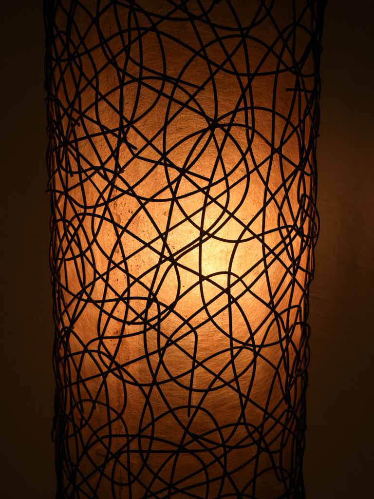 Handcrafted mid-century modern lamp  
