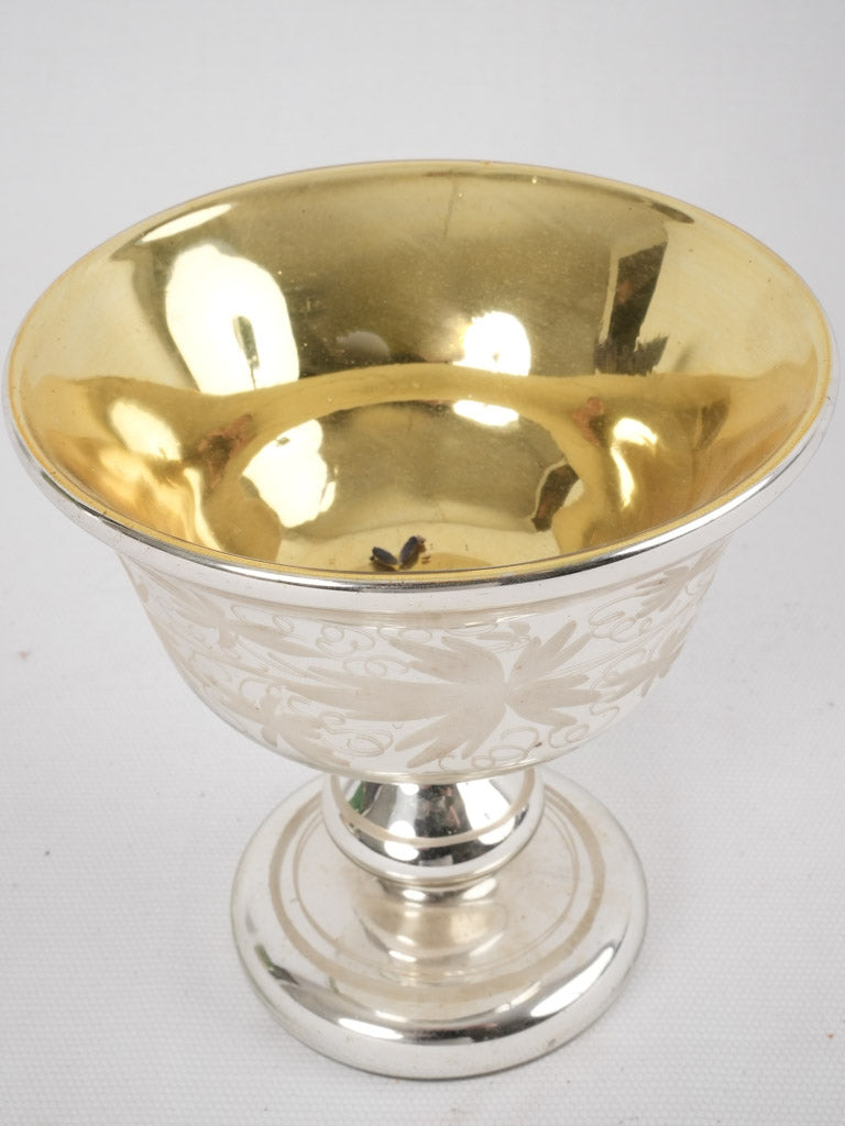Opulent 1800s French coupe glass