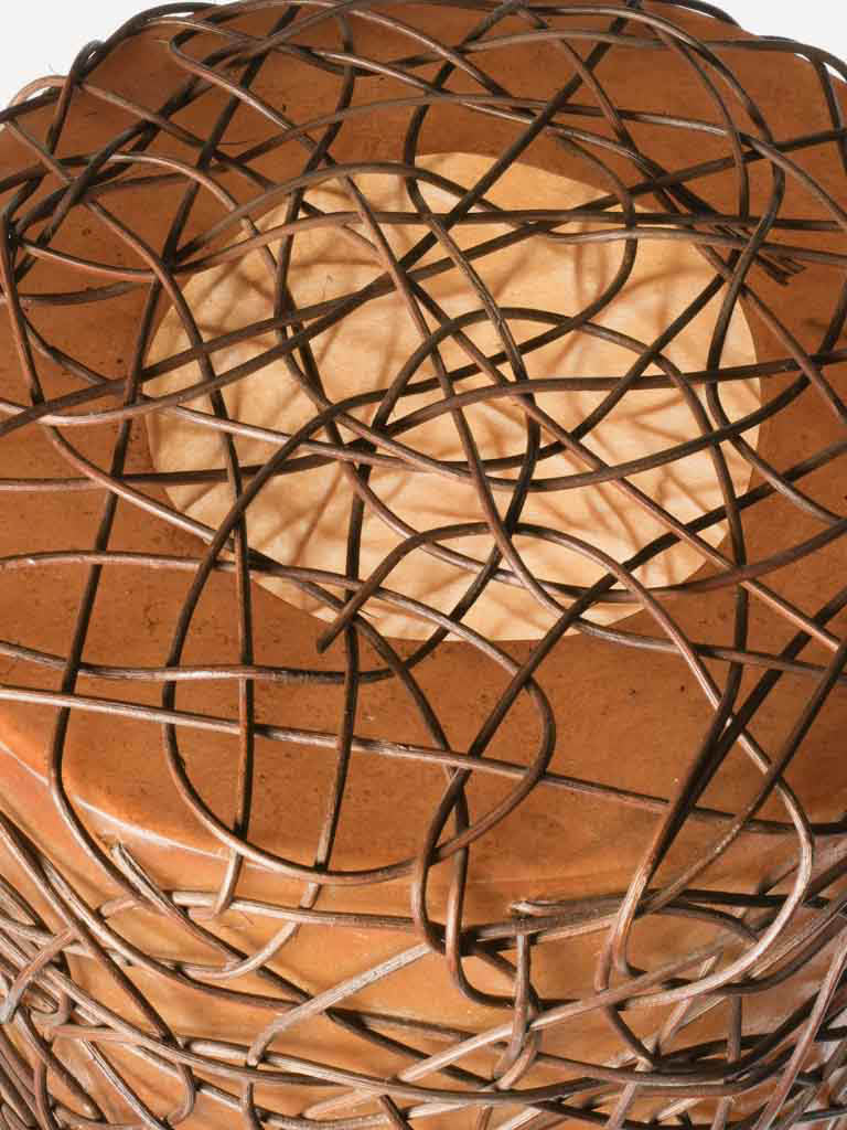 Retro sculptural warm glow lamp  
