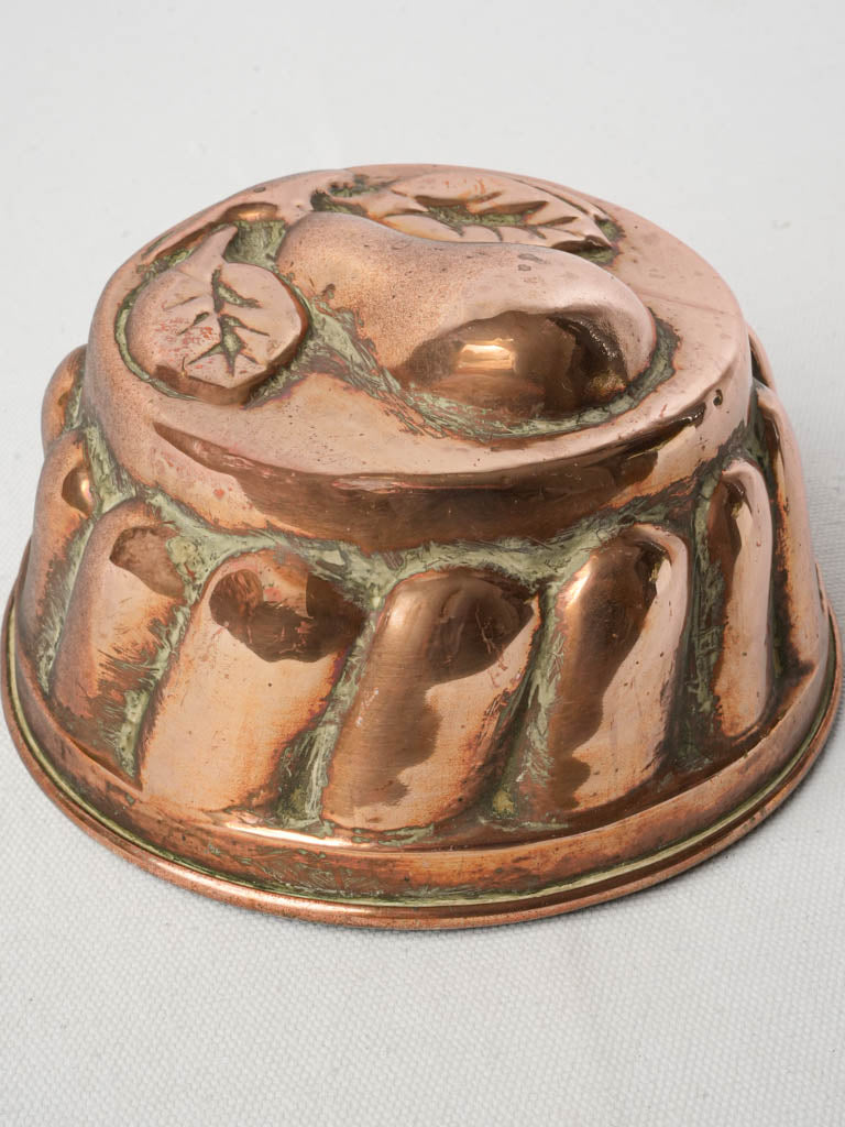 Antique French copper dessert mold  