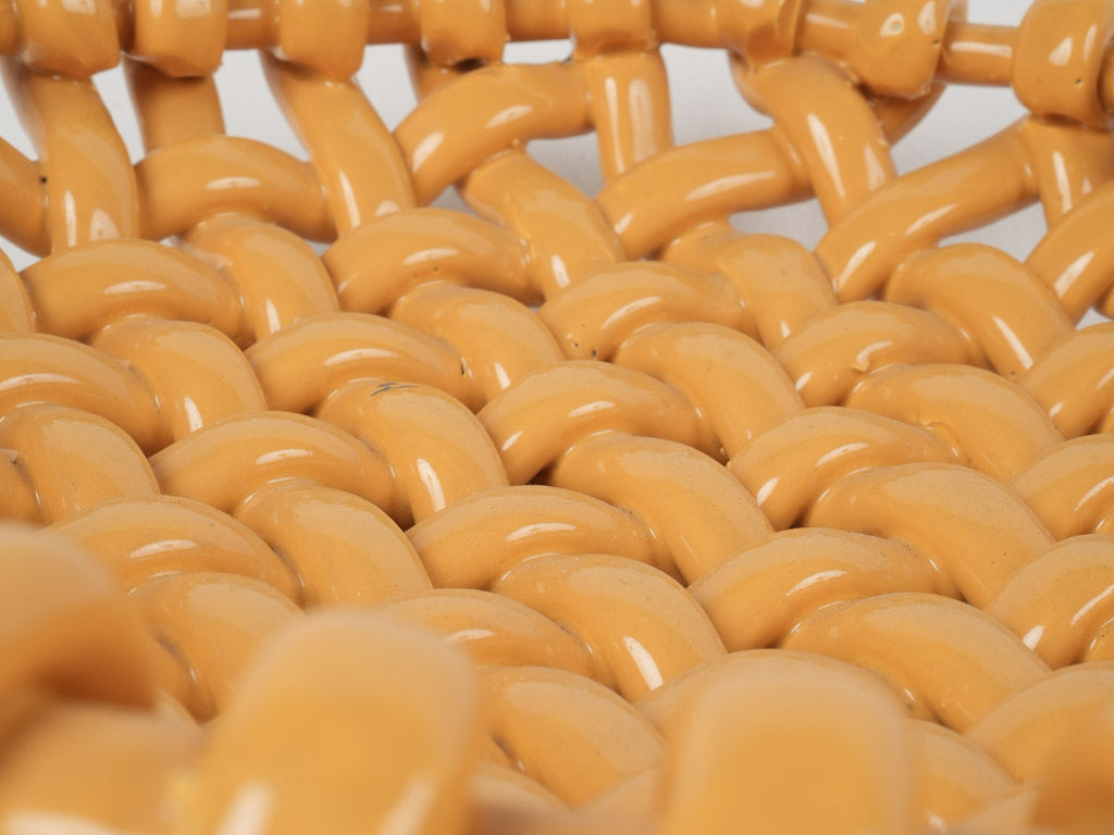 Orange Glazed European Ceramic Art