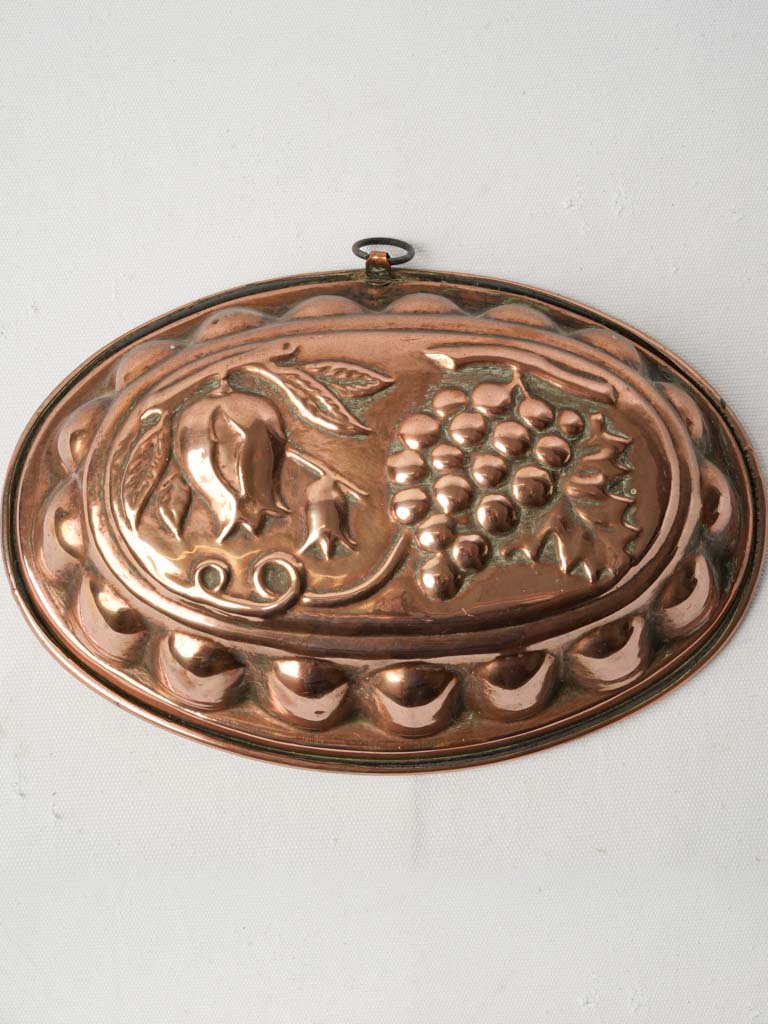 Rustic patina copper culinary mold