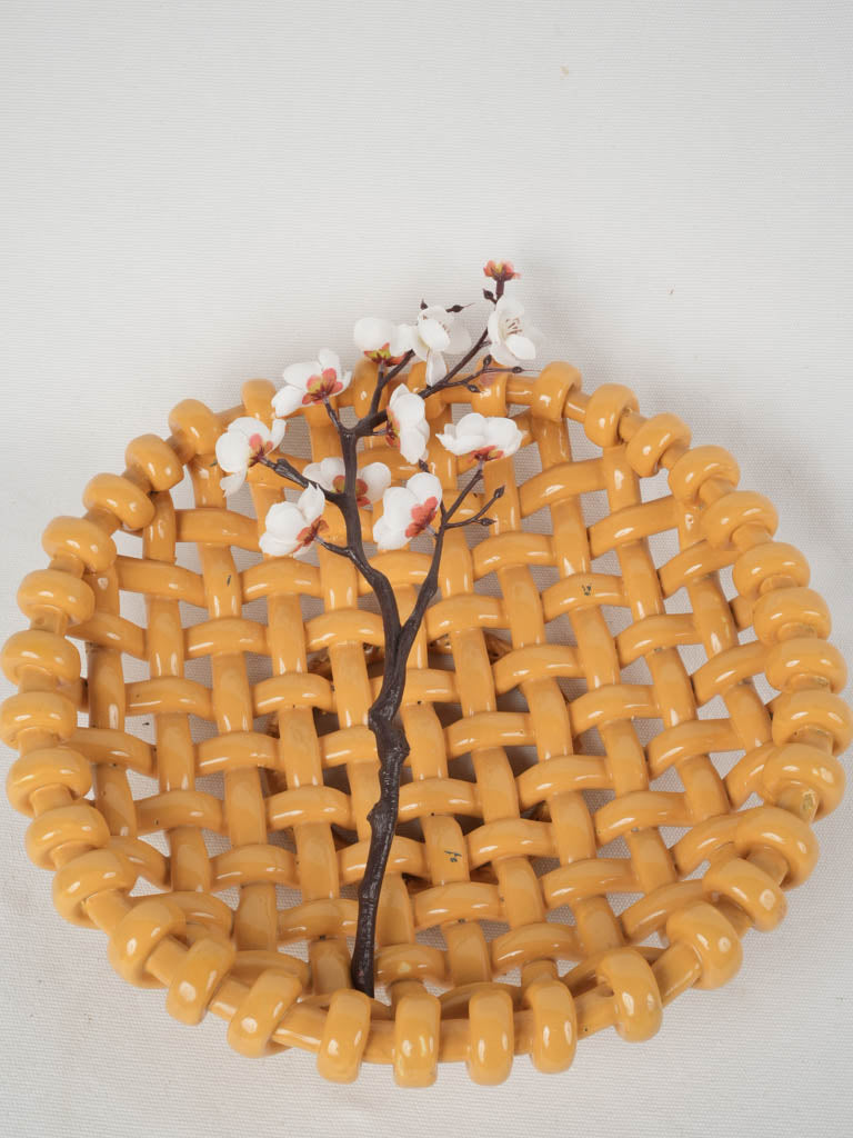 Traditional Orange Glazed Vallauris Bowl
