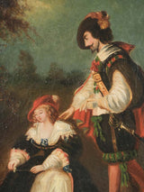 Romantic French noble oil painting