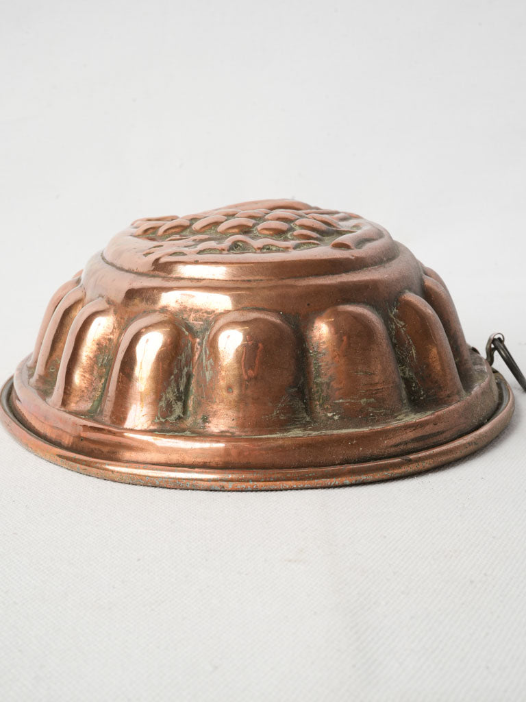 Beautifully gadrooned copper mold