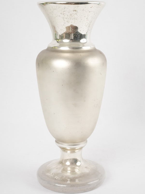 Antique Parisian mercury glass vase