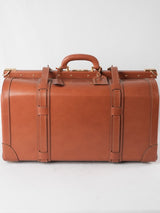 Tan leather Lancel suitcase 1960s - 24"