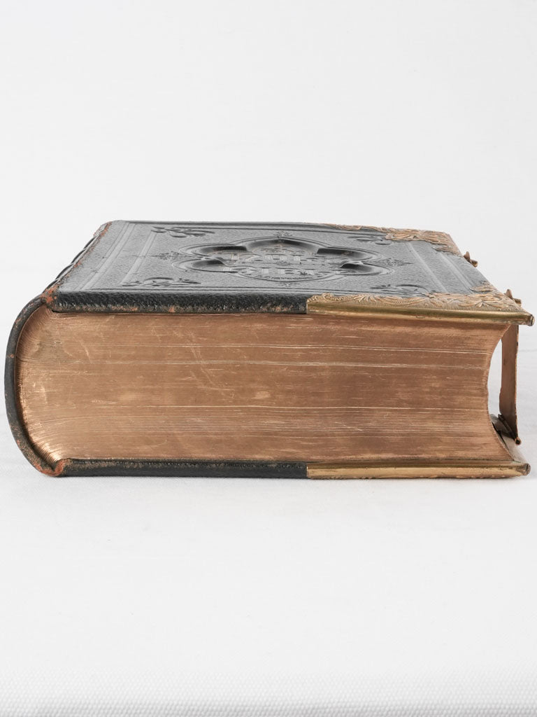 19th century English family bible 13"