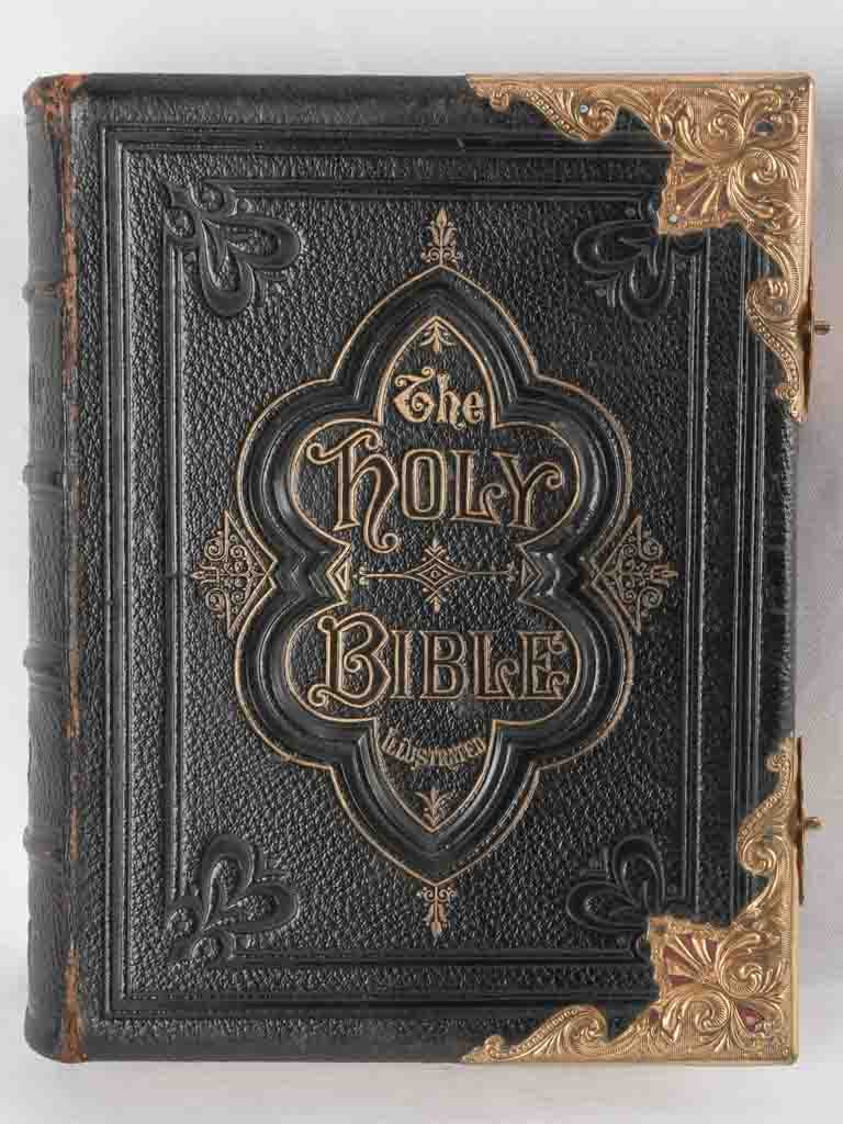 19th century English family bible 13"