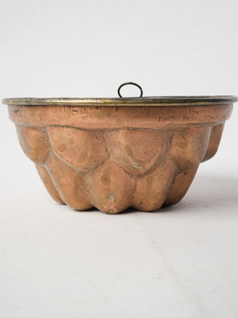 Timeless shiny copper food mold  