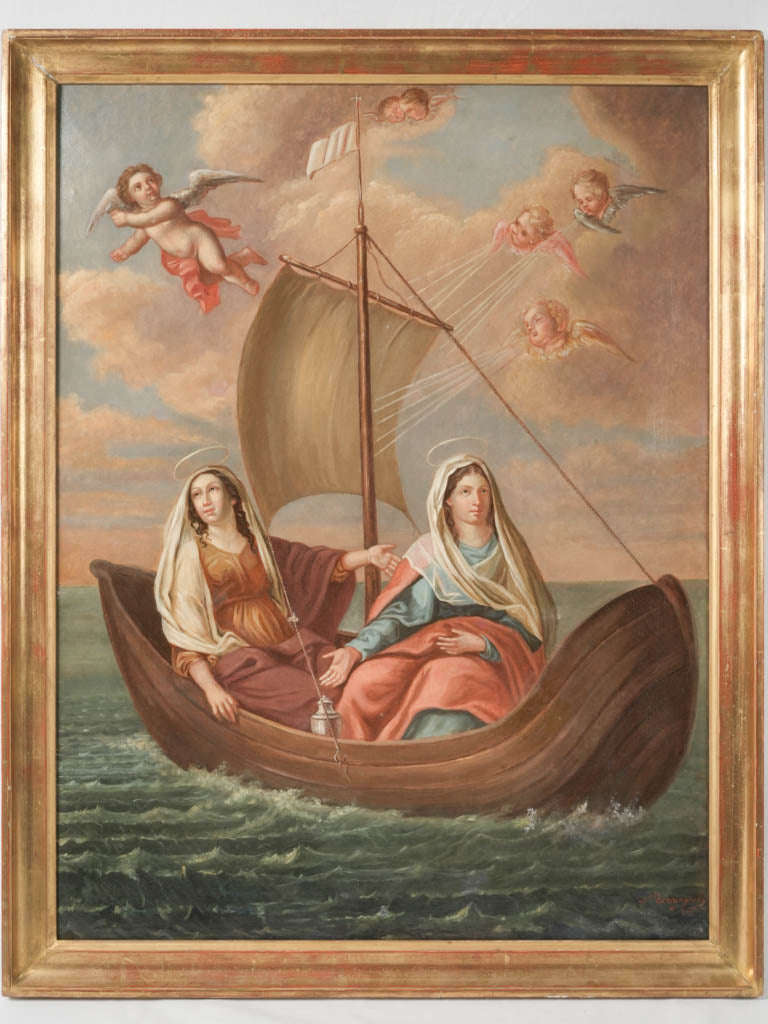 Stunning religious oil-on-canvas painting