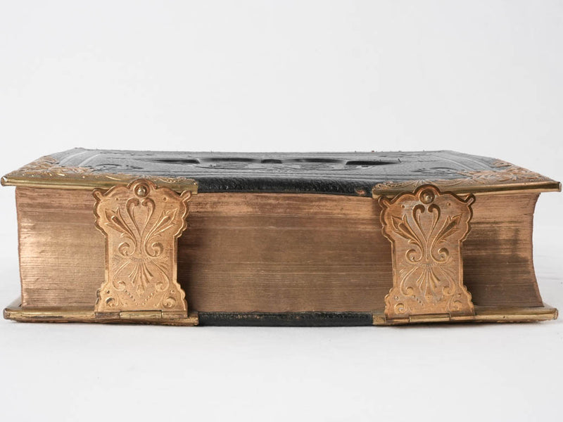 19th century English family bible 13"