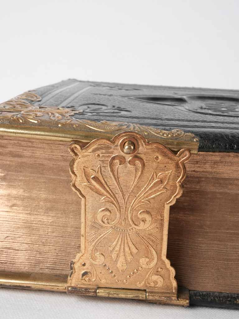 19th century English family bible 13"