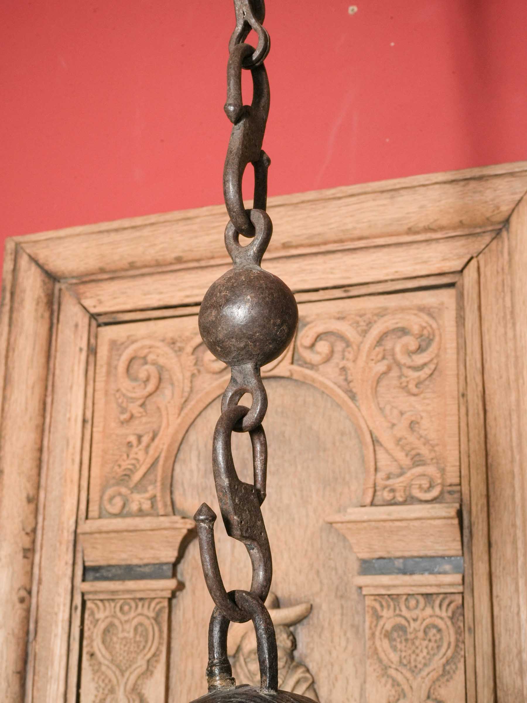 Remarkable Breton Folk Art Hanging Cutlery Holder, Late 19th Century - 28" x 13¾"