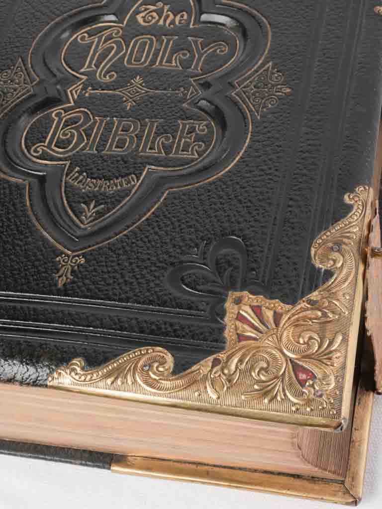 19th century English family bible 13"