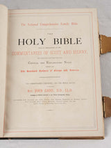 19th century English family bible 13"