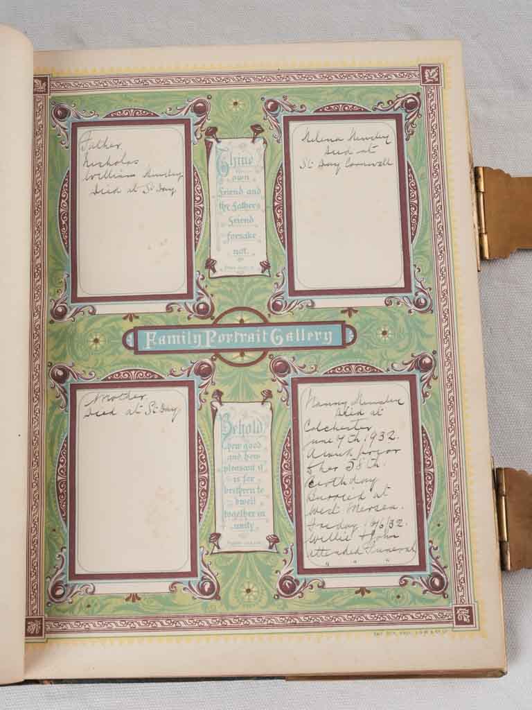 19th century English family bible 13"