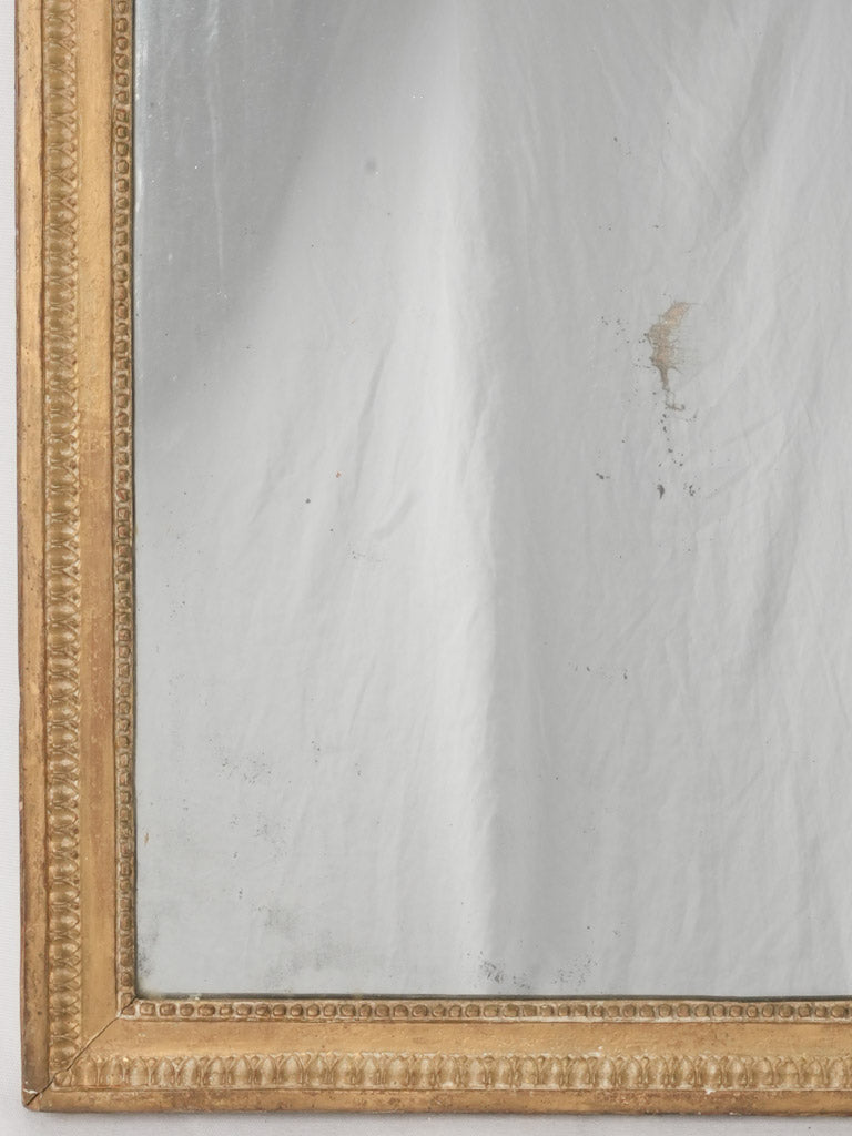 19th-century pearled detail wall mirror