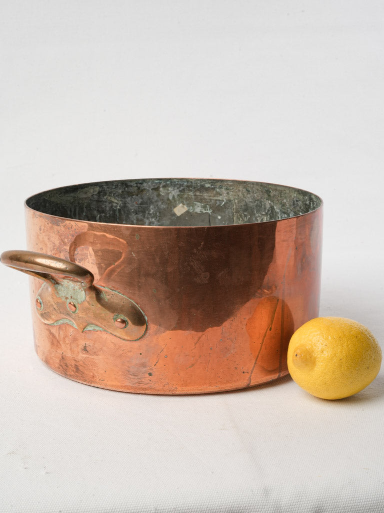 Elegant copper French marmite