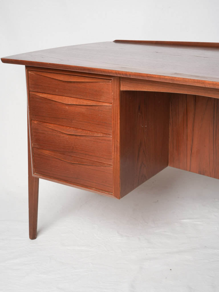 Sculptural freestanding wooden desk  