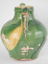 Green Antique French Orjol Cruche - medium 12¼"