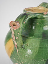 Green Antique French Orjol Cruche - medium 12¼"