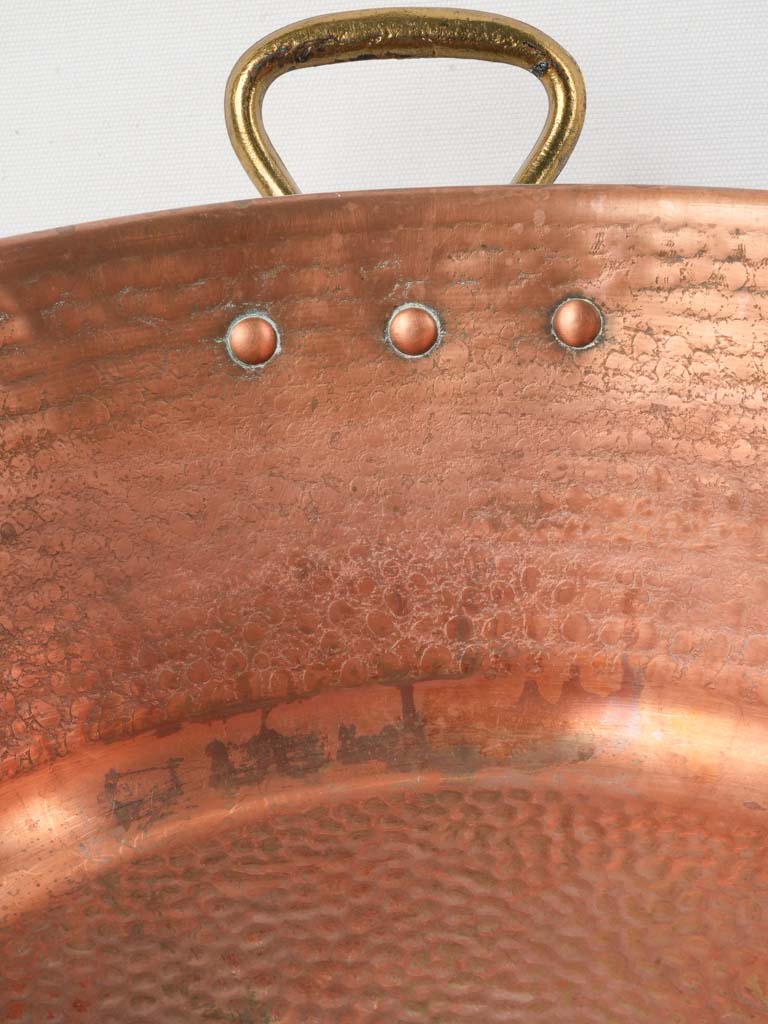 Traditional copper craftsmanship basin